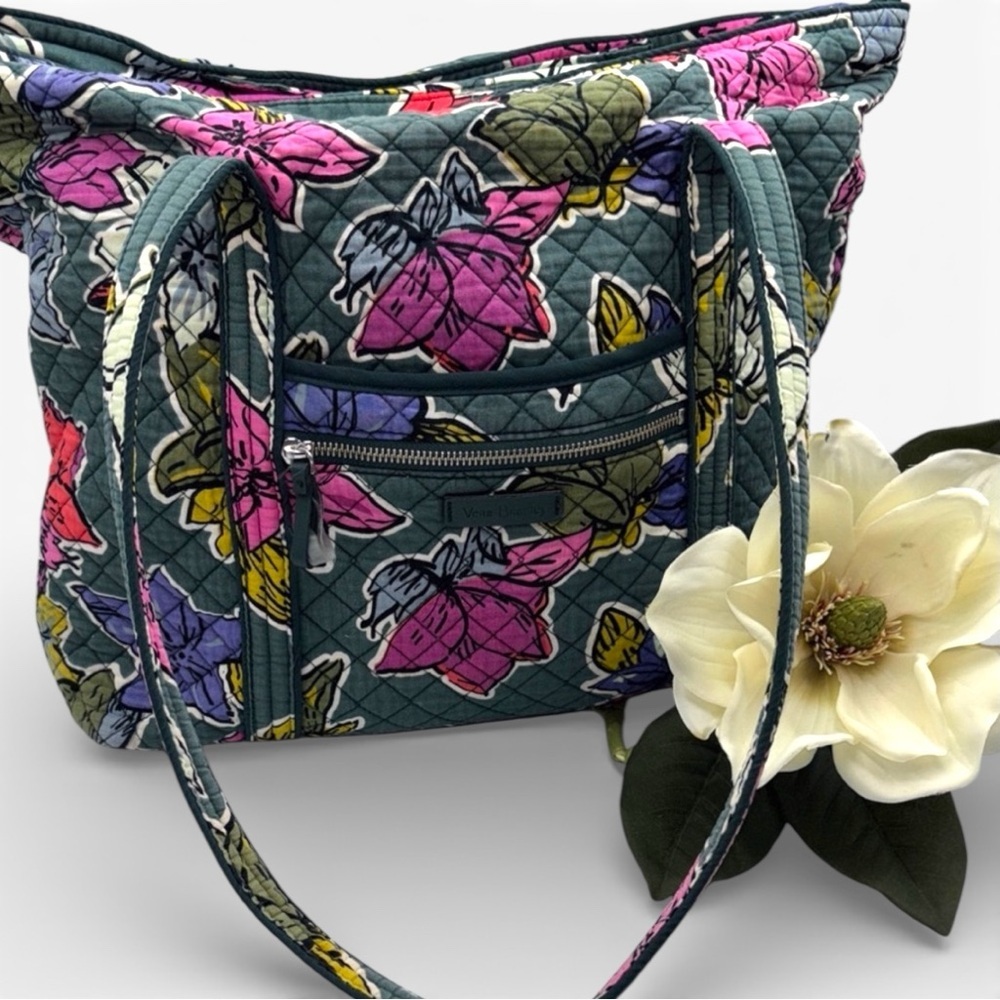 Vera Bradley Multicolor Floral Quilted Large Tote - Picture 1 of 13
